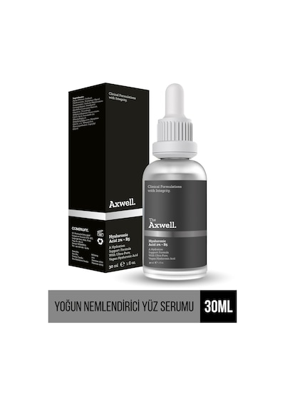Axwell Premium Tüm Cilt Tipleri Için Yoğun Nemlendirme Bakım Serumu Hyaluronic Acid %2 B5 30 ML