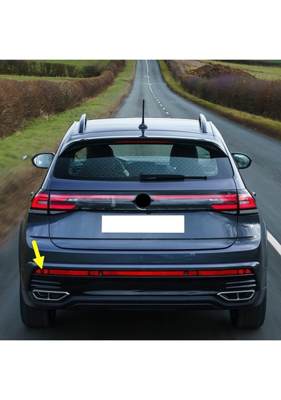 R- Tampon Arka Sol Dış Reflektör 2g7945063 Vw Taigo İle Uyumlu 2022-2025 Açık Mavi