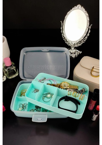 Premium Organize Kutu 12 Bölmeli 2 Lt Yeşil