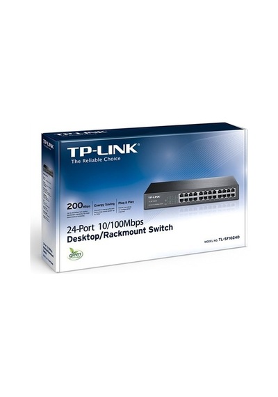 TP-Link Tl Sf1024D 24 Port 10/100Mbps Desktop/Rackmount Switch