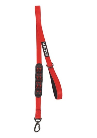 M-pets Flex Köpekler İçin Şok Emici Gezdirme Kayışı Kırmızı-siyah 120 Cm 244-58048.01 Çok Renkli