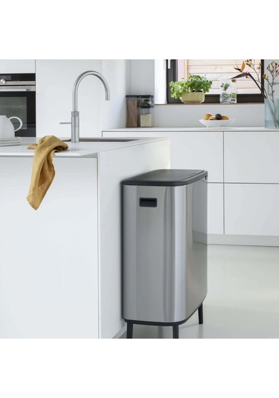 Brabantia Çöp Kutusu 30 + 30 Lt Bo Touch Dokunmatik Kapak Mat Çel