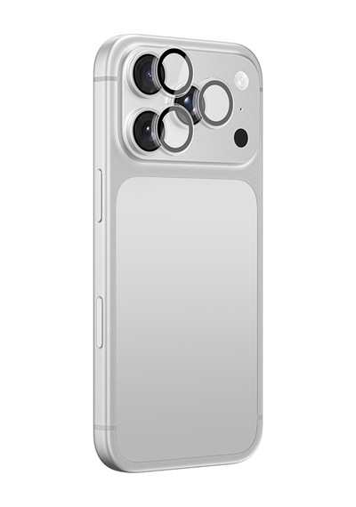 Apple iPhone 18 Pro Uyumlu Amazingthing Titan Vision Sapphire Ar Kamera Lens Koruyucu Aparatlı Gümüş