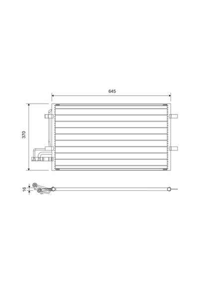 Valeo Klima Radyatörü Kondenseri Focus C-max 03-07 1.6-1.8-2.0-1.6tdcı-1.8tdcı-2.0tdcı 628x371x16 Valeo 812738 3m5h19710cc-1234248-1335552-1516838