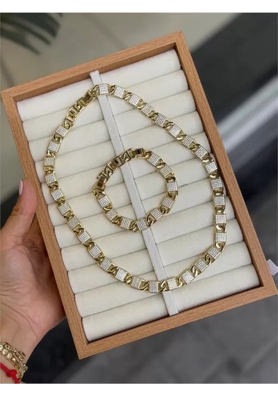 Xuping Set Kolye - Altın 61341849