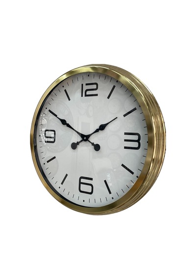 60 Cm Gold Metal Dekoratif Duvar Saati Modern Dekoratif Metal