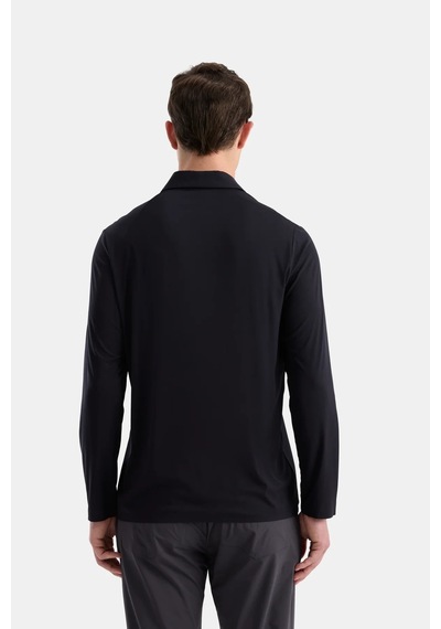 Isaora Extra Lıght Tech Polo Ls Erkek Black Tshırt Isr9804-ss26-0 Siyah