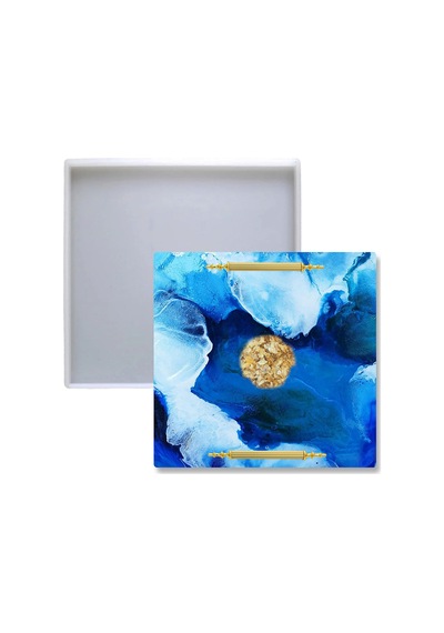 Tahtakale Toptancı Epoksi Silikon Kalıp Yerli Düz Tepsi Kalıbı 25x25 Cm