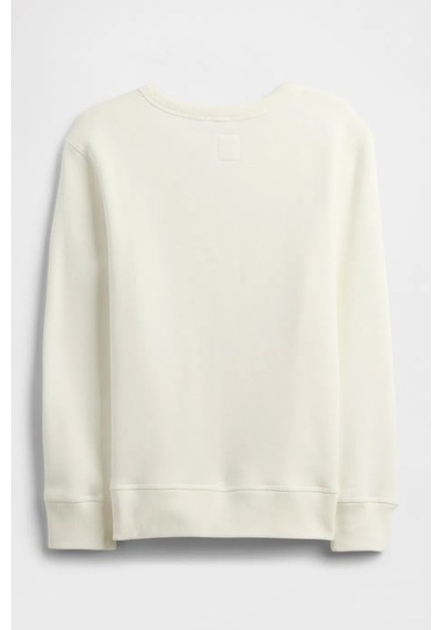 Gap V-fa Logo Çocuk Sweatshirt KREM