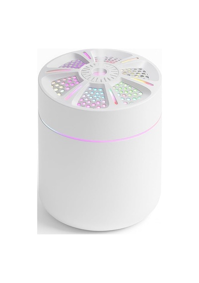 Busstier Led Işıklı Mini Aroma Difüzör Beyaz Usb Hava Nemlendirici Sessiz Çalışan Taşınabilir Nem Makinesi Mas