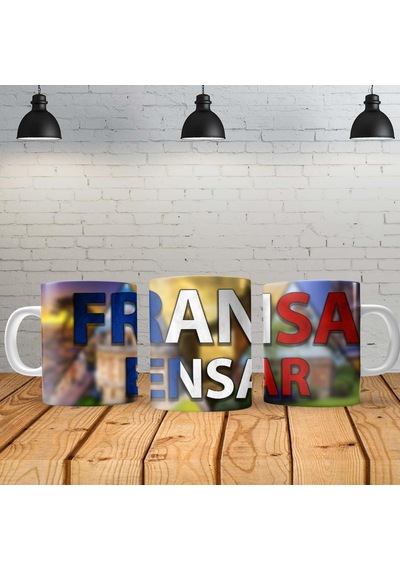 Fransa Kişiye Özel Baskılı Yeni Tasarım Sihirli Kupa Bardak Özel Kutusunda Çok Renkli