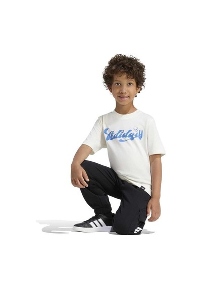 Adidas Tiro Nster Çocuk Beyaz Yuvarlak Yaka Tişört