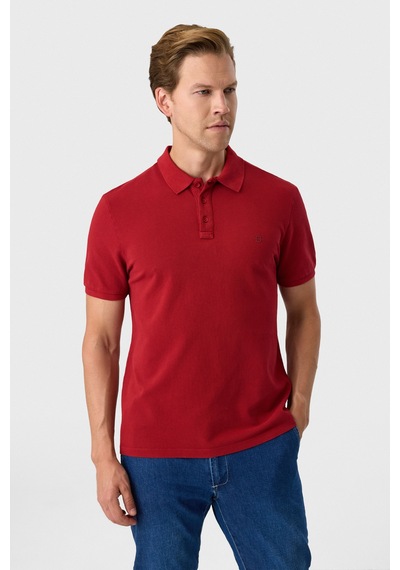 Back And Bond Regular Fit Kırmızı Polo Yaka Tişört