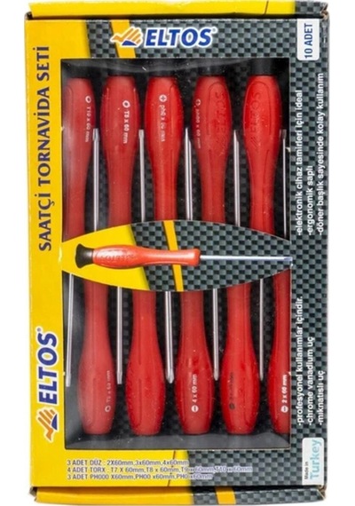 Eltos Saatçi Tornavida 10 Prç Est 010
