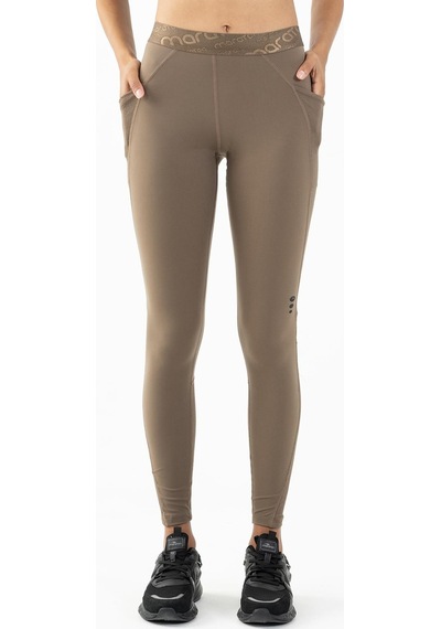 Maraton Active Slimfit Kadın Fitness Kakao Tayt 21974-kakao Kahverengi