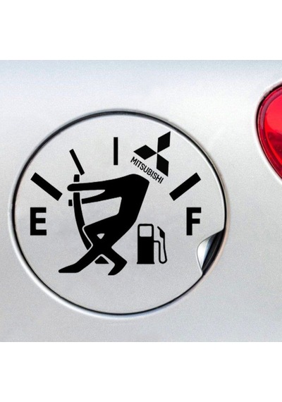 Mitsubishi Yakıt Deposu Kapağı Oto Araba Sticker Çıkartma