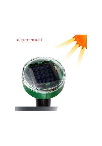 Solar Güneş Enerjili Akrep,köstebek,yılan Fare Kovucu 750-1000 M2 Etkili Yuvarlak