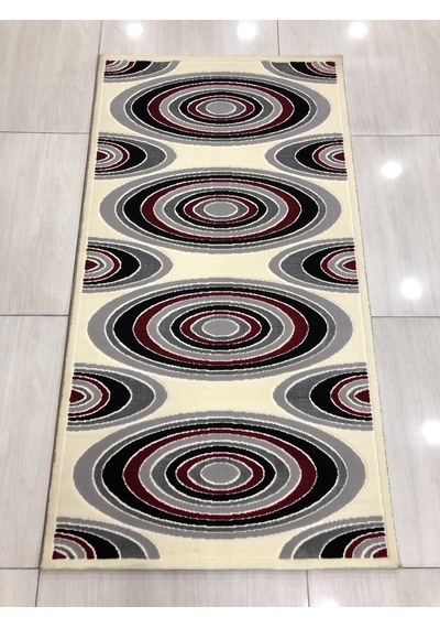 Saray Halı Vizyon 11169 Ws 80X150 Gri Kırmızı Küçük Ölçü Halı !