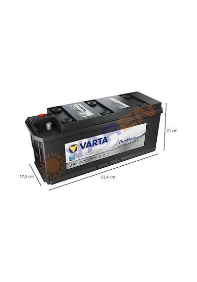Varta Promotive Black J10 12V 135Ah Amper 1000 Cca Akü
