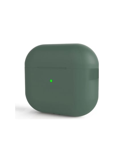 Apple AirPods Uyumlu Pro 2 Zore Standart Silikon Kılıf Koyu Yeşil