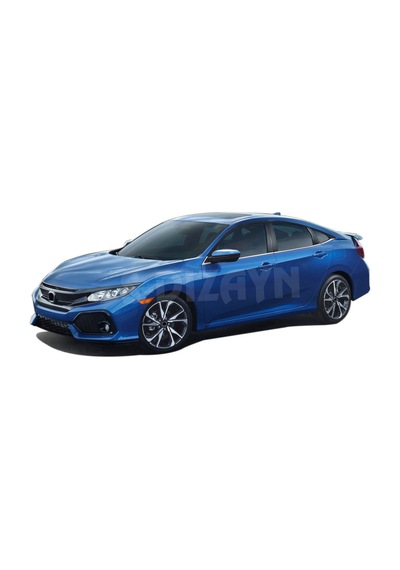 S-Dizayn  Honda Civic Krom Cam Çıtası 8 Prç 2016 Üzeri