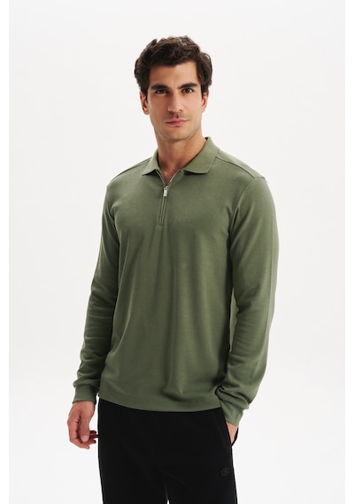 AR-MA Arma Erkek Basic Slim Fit Fermuarlı Polo Yaka Sweatshirt İnce Modal Pamuk Elastan Karışımlı Örme İnterlok Kumaş K30554989002 Yeşil AR-MA Arma Erkek Basic Slim Fit Fermuarlı Polo Yaka Sweatshirt İnce Modal Pamuk Elastan Karışımlı Örme İnterlok Kumaş K30554989002 Yeşil