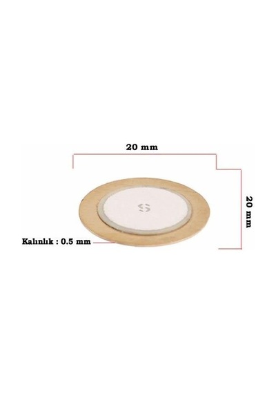 Piezo Disk Element - 20 Mm Çap