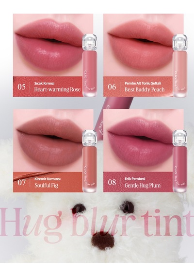 Hafif Ve Köpüksü Dokusuyla Pürüzsüz Görünüm Sunan Tint Clıo Hug Blur Tint 008 Gentle Hug Plum 69050031