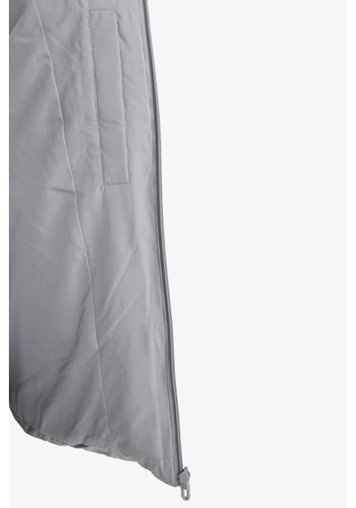 Defacto Defactofit Su İtici Regular Fit Kapüşonlu Fermuarlı Rüzgar Geçirmez Mont E9487ax25wngr91 Gri-gr91