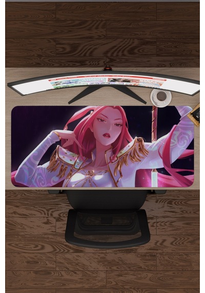 Kpop Demon Hunters Dikişli Kauçuk Oyuncu Mousepad V5 - 90x40 Xxl Gaming Mouse Pad