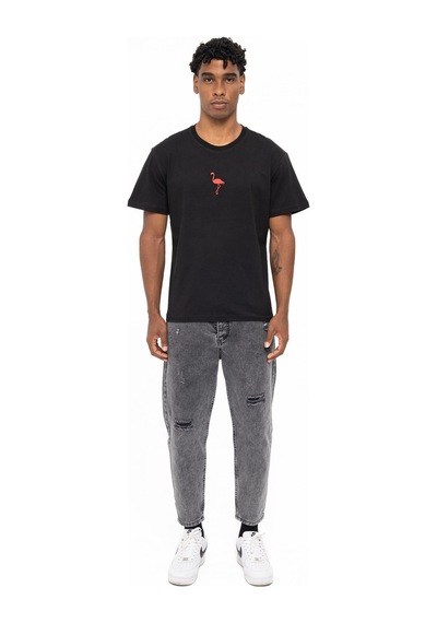 Watchofroyal Flamingo T-shirt Siyah
