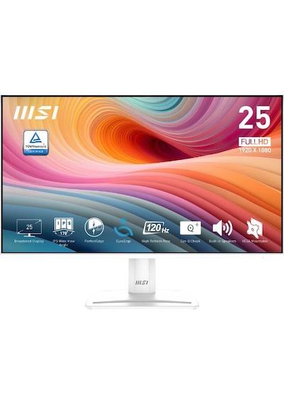 Msı Pro Mp251w E2 24.5'' Fhd Flat Ips 120hz 1ms Adaptıve-sync Bey