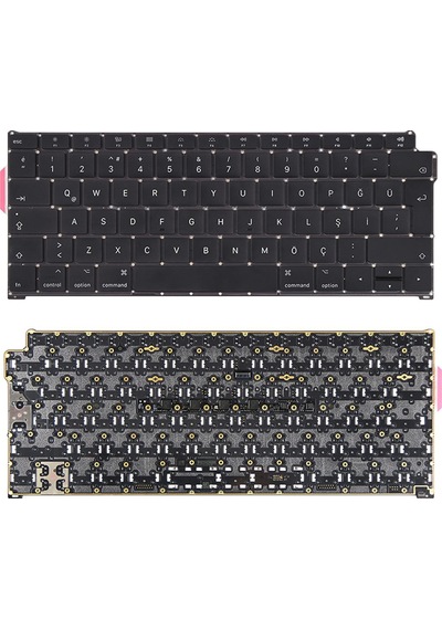 Macbook Air 13" 2018/2019 Uyumlu A1932 Klavye - Büyük Enter Tr Q