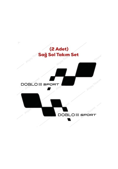 Doblo 3 Kapı Altı Sticker Fiat Doblo 3 Sticker Oto Sticker