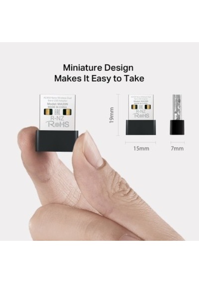 Ac650 Mbps Dual-band Nano Usb Adaptör - Kompakt Tasarım