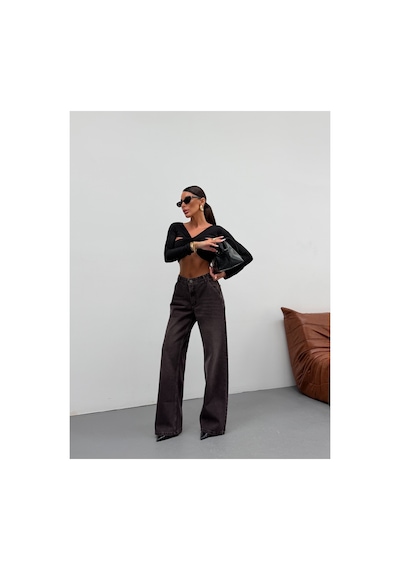 Kene Jeans Kahve İşlemli Yan Cep Ön İşlemli Tam Kalıp Bol Paça Kot/denim Pantolon Kahve İşlemli Kene Jeans Kahve İşlemli Yan Cep Ön İşlemli Tam Kalıp Bol Paça Kot/denim Pantolon Kahve İşlemli