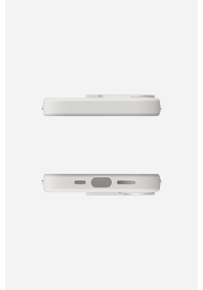Apple iPhone 17 Uyumlu Magsafe Özellikli Vegan Deri Kılıf A17 Beyaz