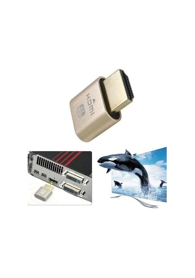 4K 60Hz Sanal HDMI to EDID Dönüştürücü Sanal Ekran Kartı Dummy