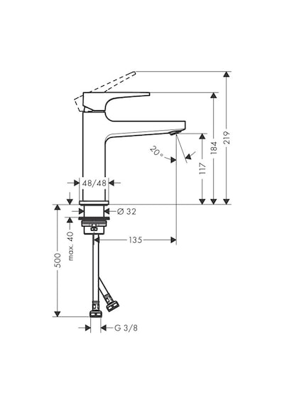 Hansgrohe Metropol Tek Kollu Lavabo Bataryası 110 Bas-Aç Gider Seti İle Mat Bronz 32507140