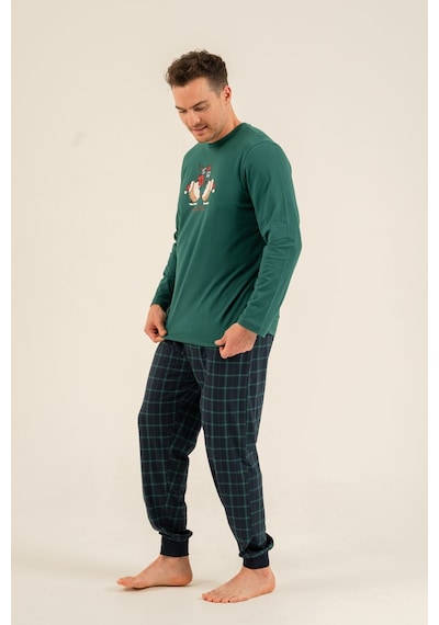 Arnetta Wonderful Time Baba Oğul Yeşil Uzun Kol Pijama Takım Ar3823-a-v1 Ar3823-a-v1