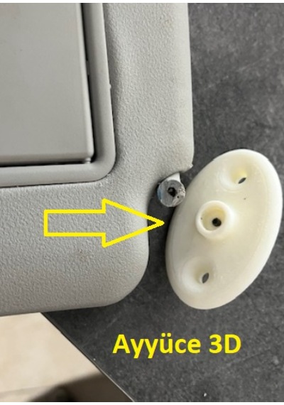 Ayyüce 3d, Toyota Yaris Uyumlu Silecek Menteşesi , 2 Adet , Siyah Renk