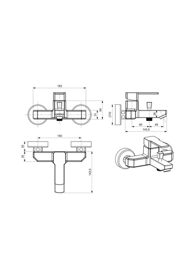 Ulu-el Banyo Bataryası Musluğu Çeşmesi Krom 78199480
