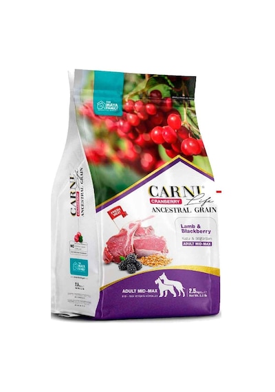Carni Life Cranberry Lamb & Blackberry Mid-Max Yetişkin Köpek Maması 2500 G