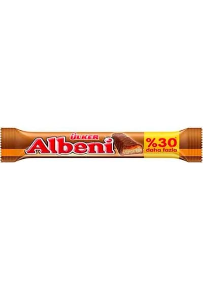 Ülker Albeni % 30 Daha Fazla Karamelli Bisküvi Bar 18 x 52 G