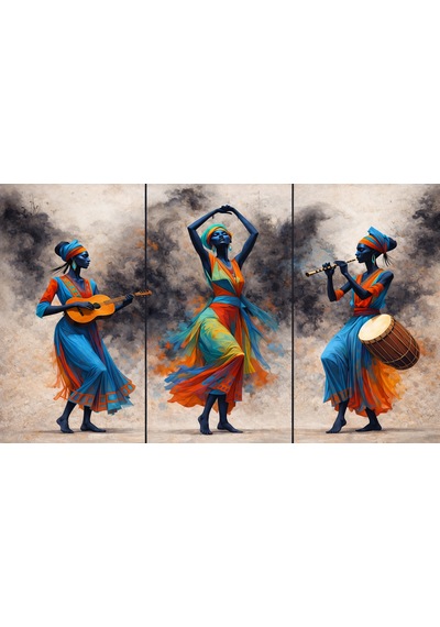 Müzik & Dans Temalı Modern Kanvas Tablo