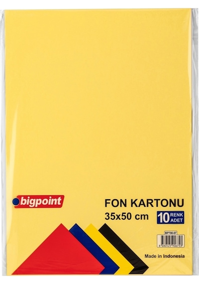 Bigpoint Fon Kartonu 35X50Cm 160 Gram Karışık 10 Renk