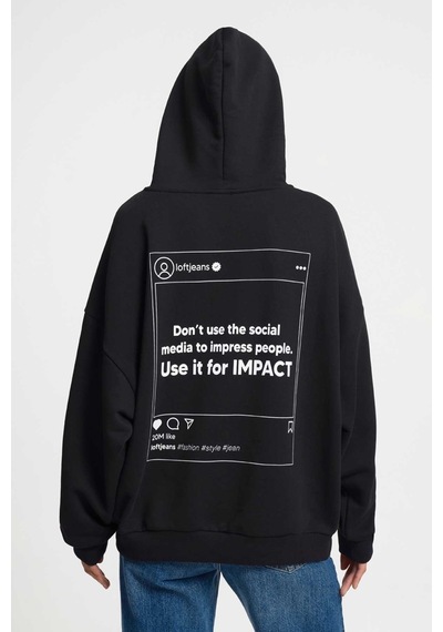 Kadın Sweatshirt Lf2034553 Siyah