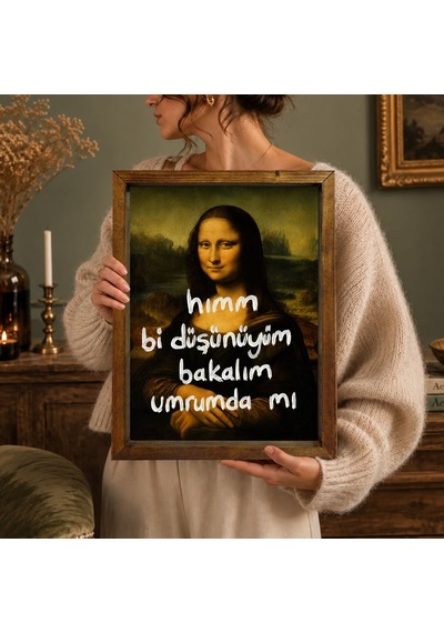 Bk Gift Vintage Klasik Sanat Esprili Sözlü Masif Ahşap Çerçeveli Dekoratif Tablo - 20