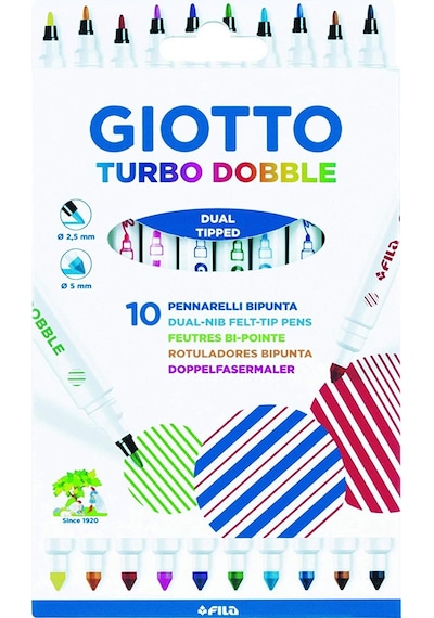 Giotto Turbo Dobble Çift Uçlu Keçe Uçlu Kalem 10'lu