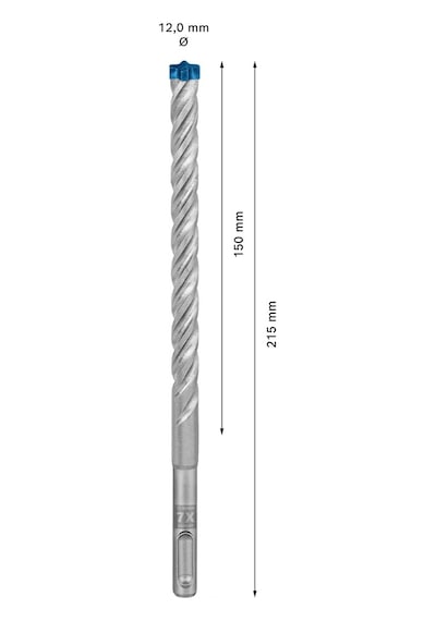 Sds Plus-7x Kırıcı Delici Uç, 12 X 150 X 215 Mm
